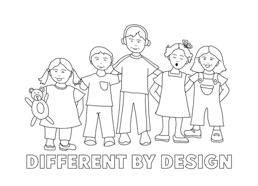 Different by Design Coloring Sheets