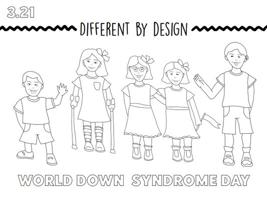 World Down Syndrome Day - Coloring Sheet